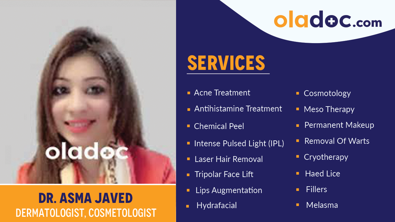 Services provided by  Dr. Asma Javed